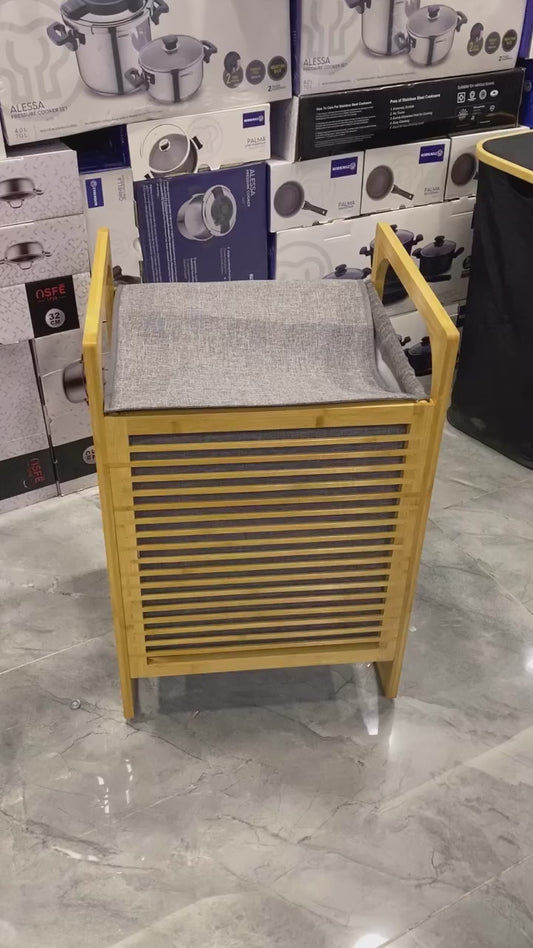 Multipurpose Bamboo Laundry Basket
