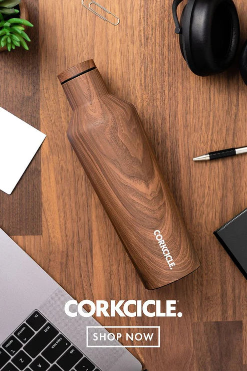 Corkcicle Classic Canteen Insulated Tumbler, Ceramic Slate, 16 oz -