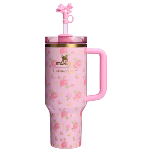 Stanley 1913 x LoveShackFancy Quencher H2.0 Flowstate™ Tumbler | 40 OZ Ibiza Sunset