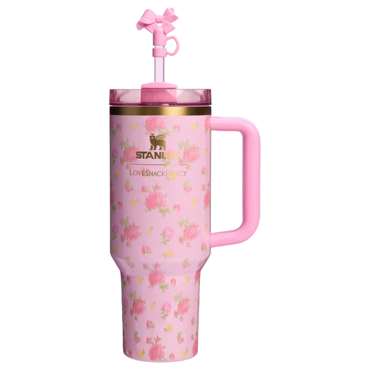 Stanley 1913 x LoveShackFancy Quencher H2.0 Flowstate™ Tumbler | 40 OZ Ibiza Sunset