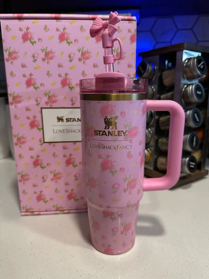 Stanley 1913 x LoveShackFancy Quencher H2.0 Flowstate™ Tumbler | 40 OZ Ibiza Sunset