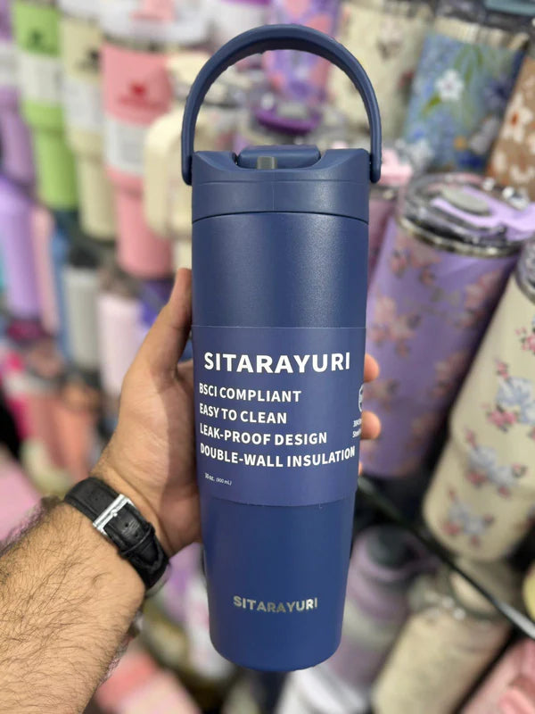 Sitarayuri 30oz Sway tumbler with handle and lock