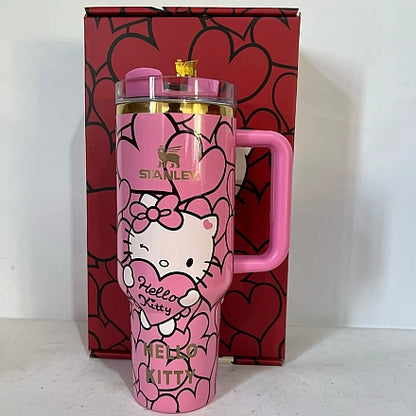 Stanley Quencher H2.0 FlowState™ Tumbler| 40 Oz | Hello Kitty ( Gift Box Packaging )