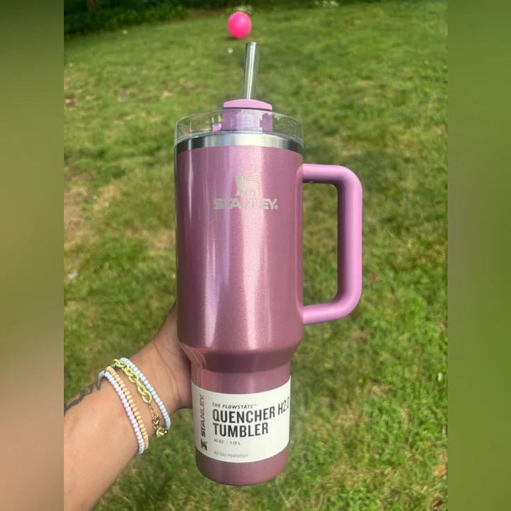 Stanley Quencher H2.0 FlowState™ Tumbler|40 Oz|Plum Shimmer